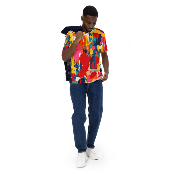 Men's t-shirt all over Crimson Pulse - Image 2