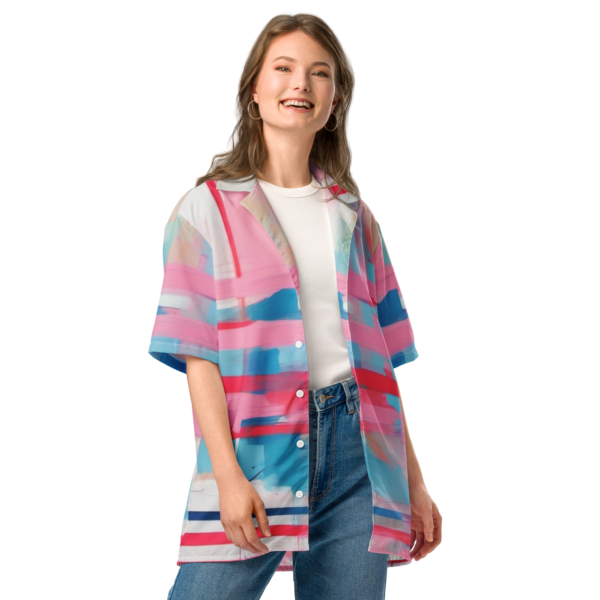 Unisex button shirt Ethereal Trace