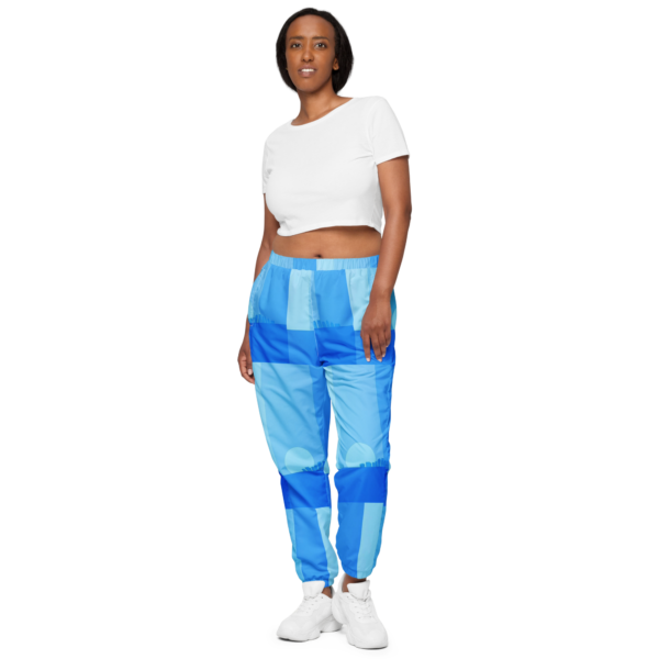 Unisex track pants Blue Fragment - Image 4