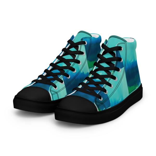 Men’s high top canvas shoes Abstract Muse - Image 16