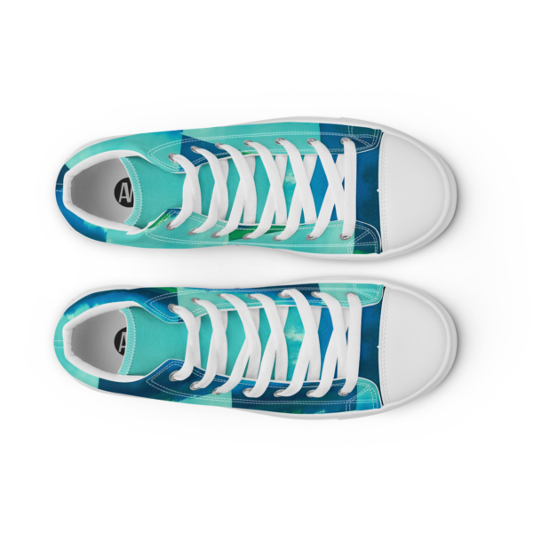 Men’s high top canvas shoes Abstract Muse - Image 8