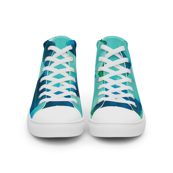 Men’s high top canvas shoes Abstract Muse - Image 9