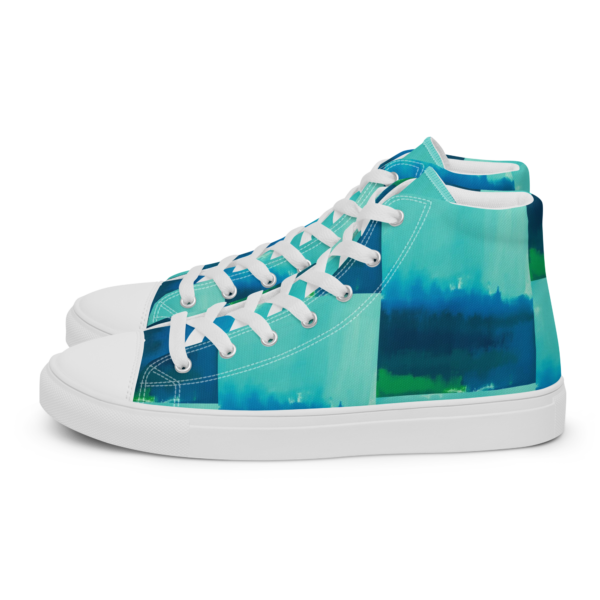 Men’s high top canvas shoes Abstract Muse - Image 13