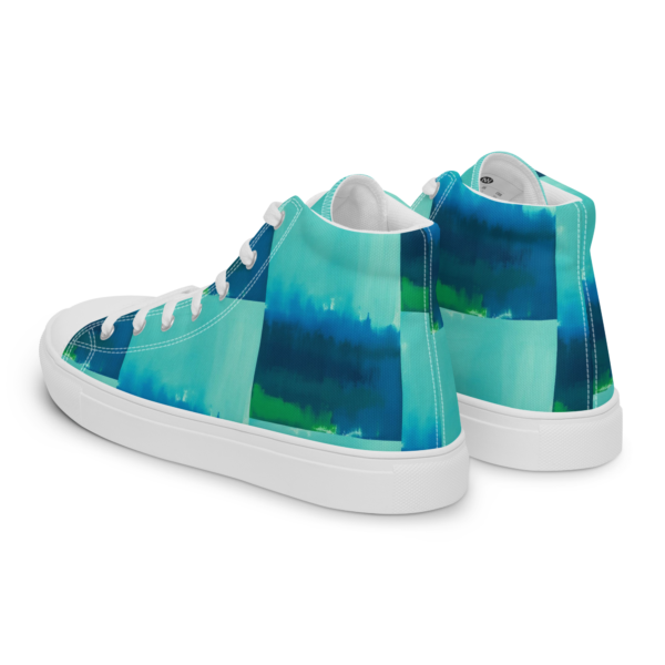 Men’s high top canvas shoes Abstract Muse - Image 20