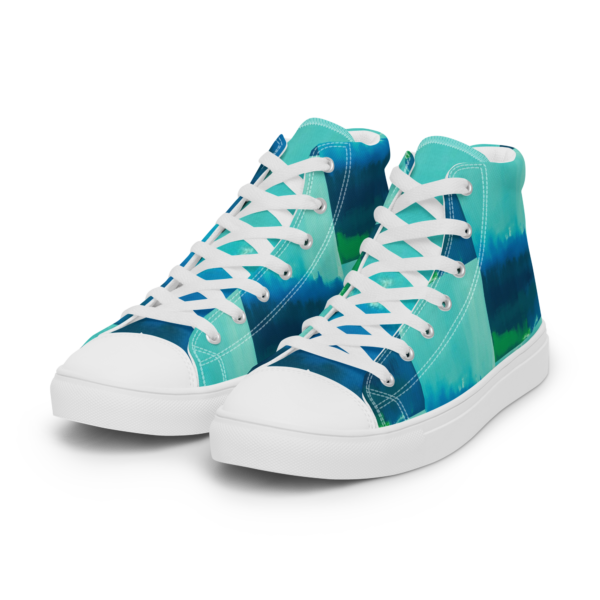 Men’s high top canvas shoes Abstract Muse - Image 7