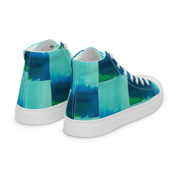 Men’s high top canvas shoes Abstract Muse - Image 22