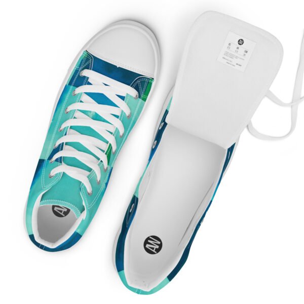 Women’s high top canvas shoes Abstract Muse - Image 6