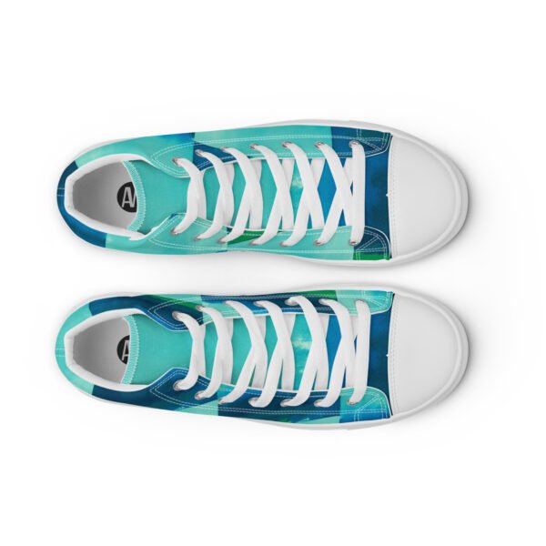 Women’s high top canvas shoes Abstract Muse - Image 12