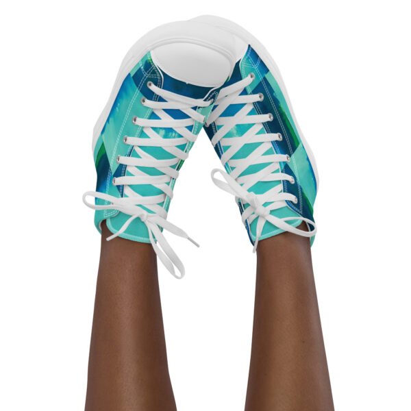Women’s high top canvas shoes Abstract Muse - Image 3