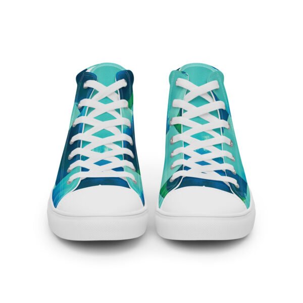 Women’s high top canvas shoes Abstract Muse - Image 11