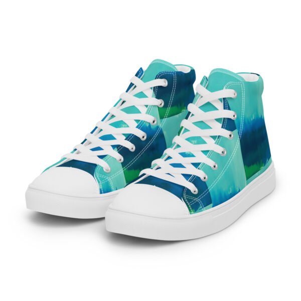Women’s high top canvas shoes Abstract Muse - Image 10