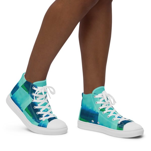 Women’s high top canvas shoes Abstract Muse - Image 5