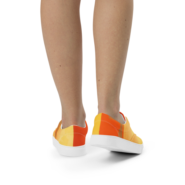 Women’s lace-up canvas shoes Ethereal Strokes - Image 3