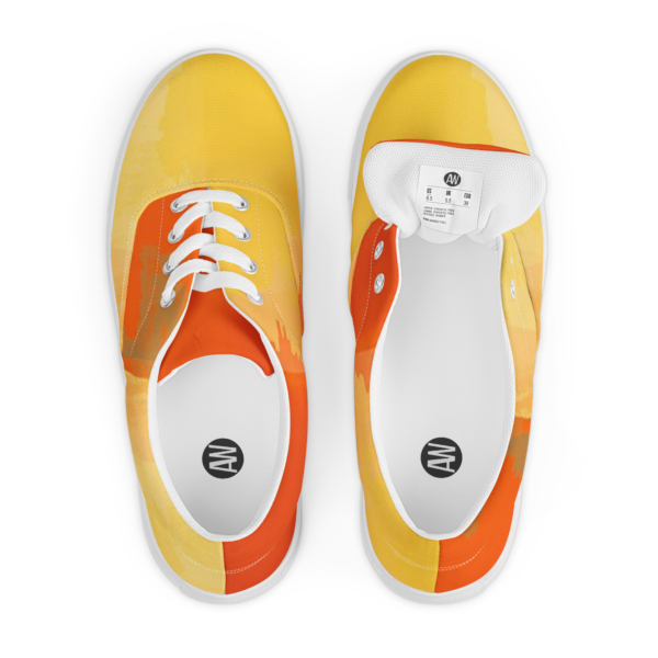 Women’s lace-up canvas shoes Ethereal Strokes - Image 8