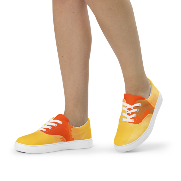 Women’s lace-up canvas shoes Ethereal Strokes